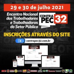 Inscrições abertas para encontro que unifica luta contra Reforma Administrativa