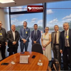 Durante ato da Fenajufe e Sindicatos no STF, coordenadores se reúnem com diretor-geral sobre recomposição salarial
