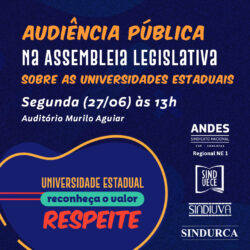 Audiência Pública na Assembleia Legislativa sobre as Universidades Estaduais