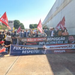 Recomposição Salarial: 2º dia de ato lota anexo II do STF na tarde de quarta-feira (22)