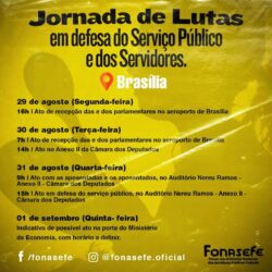 CONFIRA A PROGRAMAÇÃO DA JORNADA DE LUTAS DESTA SEMANA (29/08 A 02/09)