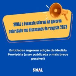 Sinal e Fonacate cobram do governo celeridade por recomposição salarial