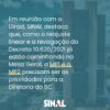 Em reunião com a Dirad, SINAL requer apoio a demandas específicas junto ao governo