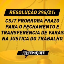 CSJT prorroga prazo para o fechamento e transferência de varas na Justiça do Trabalho
