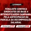 Fenajufe convoca Sindicatos de base a intensificarem campanha pela antecipação da parcela da recomposição salarial
