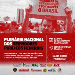Plenária nacional dos SPFS ocorre neste sábado, 16. Saiba como participar!