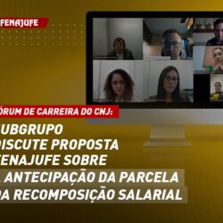 Fórum de Carreira do CNJ: subgrupo discute proposta da Fenajufe sobre antecipação da parcela da recomposição salarial