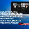 Fenajufe solicita apoio para a derrubada dos vetos nº 10 e 25/23 em reunião da Frente do Serviço Público
