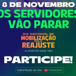 PARTICIPE» Dia Nacional de Mobilização pelo Reajuste