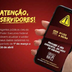 Servidores têm até 30 de abril para atualizar e validar cadastro no SouGov.Br