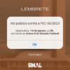 Dia 14 de agosto, às 9h, temos um encontro marcado em defesa do BC e das prerrogativas da categoria