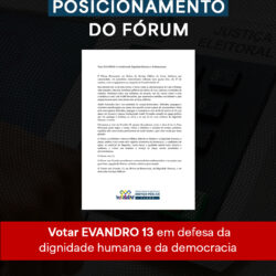 Votar EVANDRO 13 em defesa da Dignidade Humana e da Democracia