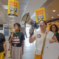 Jornada de Lutas do Funcionalismo Federal teve início com ato no aeroporto de Brasília nesta segunda (10)