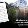 Quais cursos o TRT 7 considera válidos para recebimento do AQ?