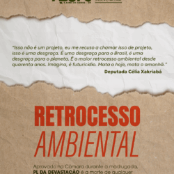 RETROCESSO AMBIENTAL – Aprovado na Câmara durante madrugada, PL da Devastação é a morte de qualquer perspectiva de futuro para o Brasil