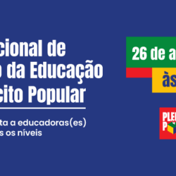 Educação terá plenária nacional na terça (26) para mobilizar pelo Plebiscito Popular 