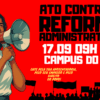 SINTUFCE convoca ato contra a Reforma Administrativa nesta quarta-feira (17), no Campus do Pici da UFC