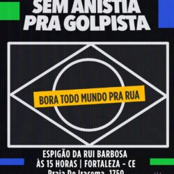 SEM ANISTIA – Movimentos sociais realizam ato contra o PL da Dosimetria no domingo (14), às 15h