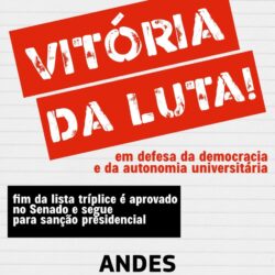 Senado aprova fim da lista tríplice para escolha de reitoras e reitores; texto vai à sanção