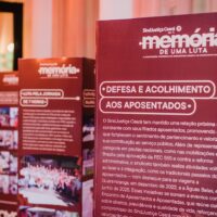 Exposição histórica celebra 28 anos do SindJustiça Ceará no Palácio da Justiça