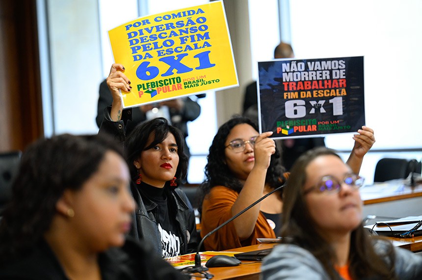 Senado promove debate sobre PEC que reduz jornada de trabalho e extingue escala 6×1