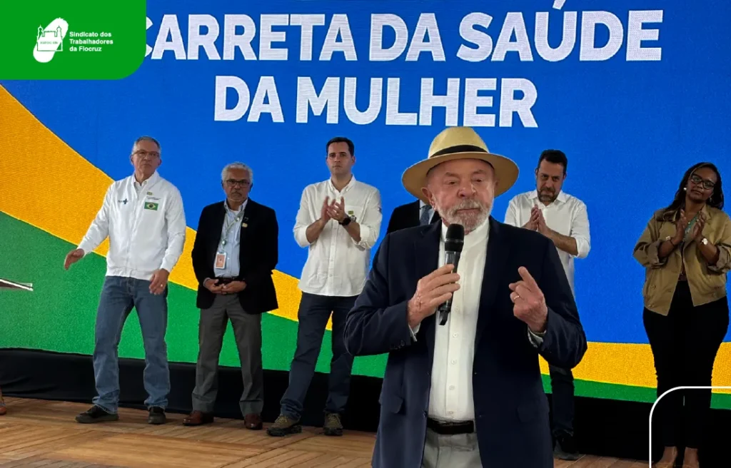 Asfoc-SN fortalece articulação pela convocação dos excedentes durante agenda do presidente Lula na Fiocruz