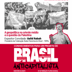 FORMAÇÃO POLÍTICA — ADUFC recebe Ualid Rabah (FEPAL) para palestra na próxima terça (11)