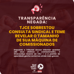 Transparência negada: TJCE sobrestou consulta sindical e teme revelar o tamanho de sua máquina de comissionados