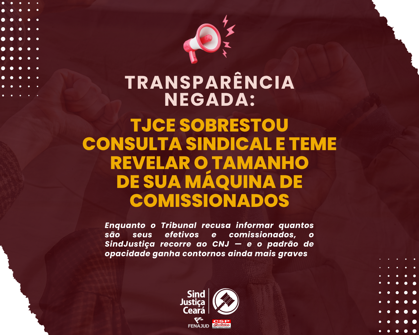 Transparência negada: TJCE sobrestou consulta sindical e teme revelar o tamanho de sua máquina de comissionados