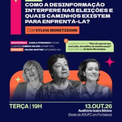 DEBATE — ADUFC recebe Sylvia Moretzsohn na terça-feira (13) para debate sobre desinformação nas eleições 