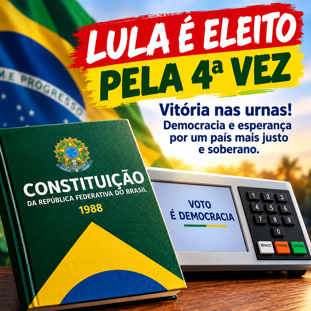 Lula é eleito pela quarta vez: vitória nas urnas, defesa da democracia e novos desafios para o Brasil